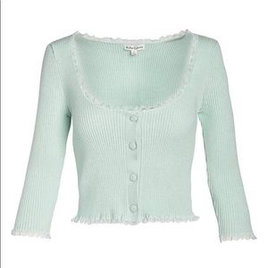 For Love & Lemons MINT JOLIE CARDIGAN